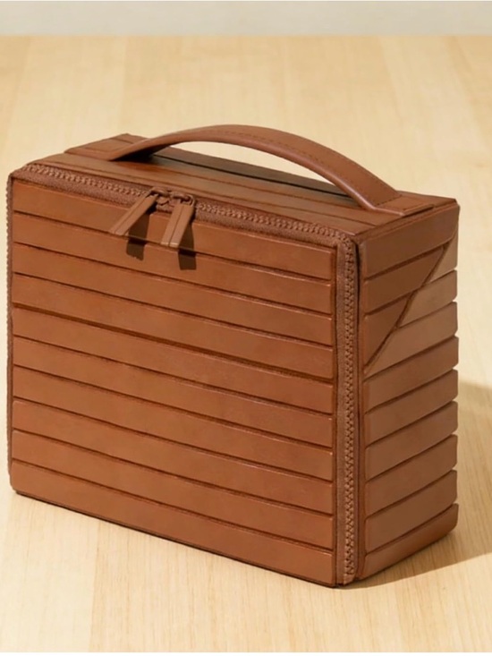 Handbags - Womens cosmetic make up Bag New brown as seen in designer shops